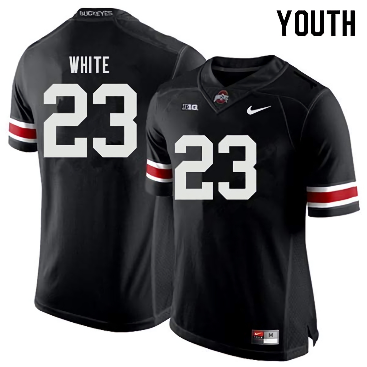 De'Shawn White Ohio State Buckeyes Youth NCAA #23 Nike Black College Stitched Football Jersey WVY2556JX